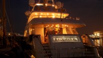 Benetti Yacht BACCHANAL -  Aft View at Night